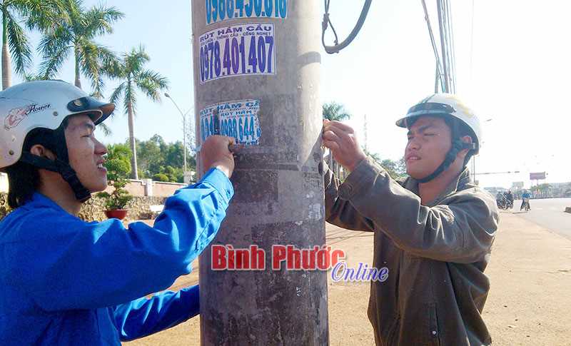 Đồng Xoài đề nghị xử lý 200 số điện thoại quảng cáo, rao vặt trái phép