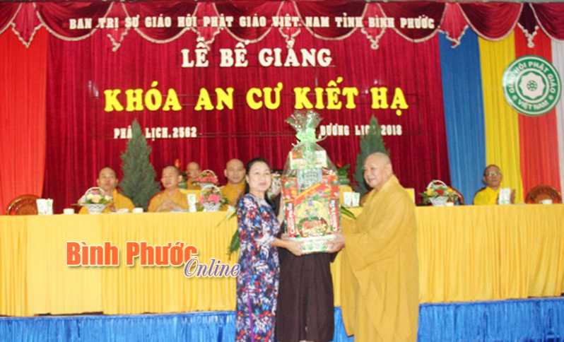 Bế giảng khóa an cư kiết hạ Phật lịch 2562