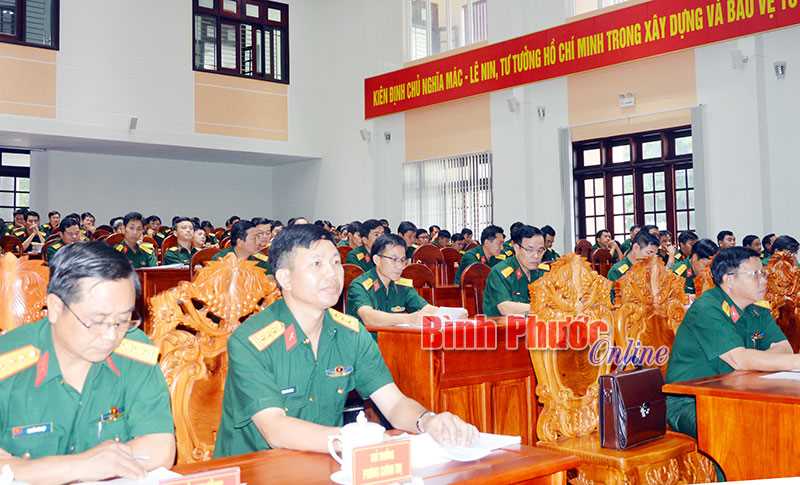 Bộ CHQS tỉnh: 250 cán bộ, đảng viên học tập các chuyên đề chính trị