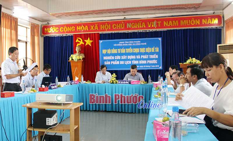 Tiếp tục hoàn chỉnh Đề tài “Nghiên cứu xây dựng và phát triển sản phẩm du lịch tỉnh Bình Phước”