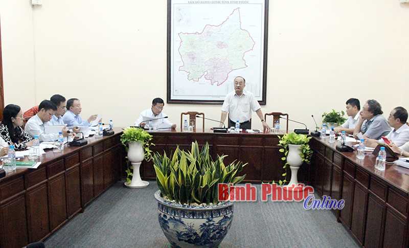 Đoàn kiểm tra của Bộ Tư pháp làm việc tại Bình Phước