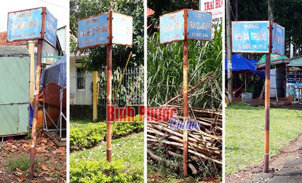 Mất thiện cảm biển tên đường