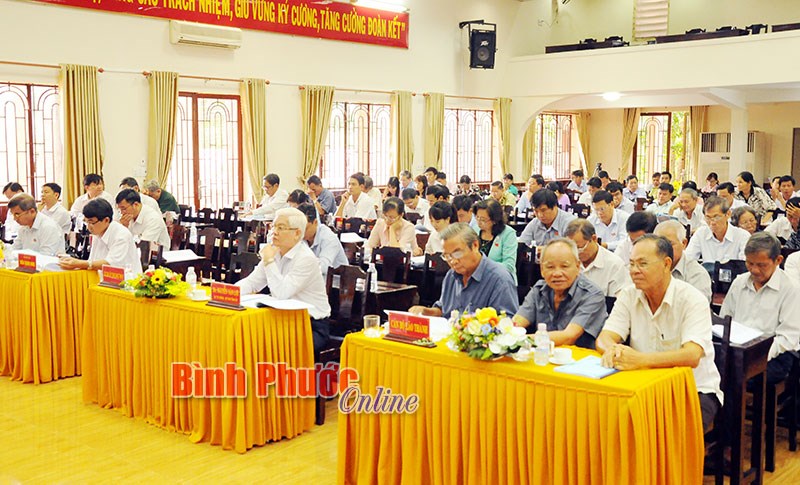 Đảng bộ các huyện, thị: Lộc Ninh, Phước Long, Bình Long, Hớn Quản sơ kết giữa nhiệm kỳ