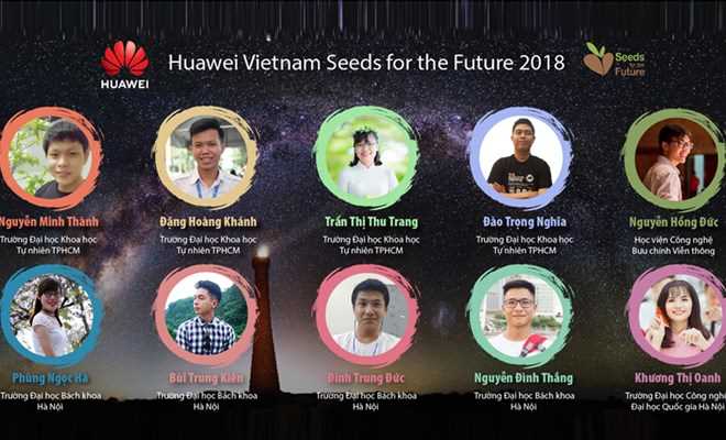 10 sinh viên Việt tiếp cận với công nghệ mới nhất của Huawei