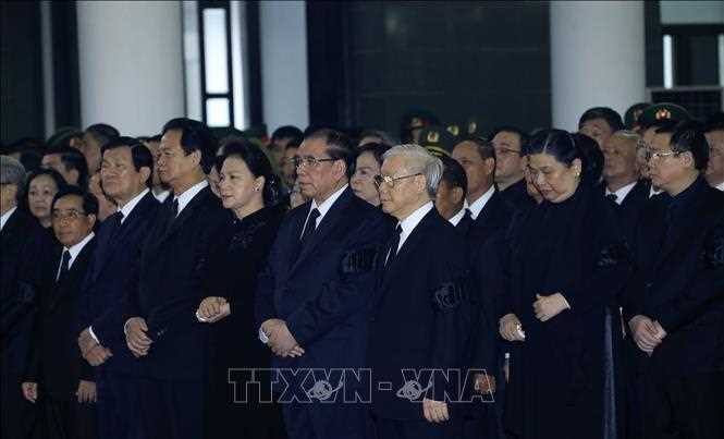 Những hình ảnh đầu tiên tại Lễ Truy điệu Chủ tịch nước Trần Đại Quang