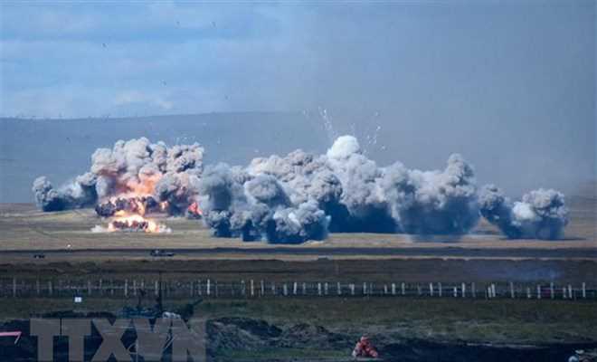 Binh sỹ Nga tập trận lớn nhất từ trước tới nay ở biển Nhật Bản