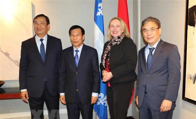 Thúc đẩy hợp tác giữa Việt Nam với tỉnh bang Quebec của Canada
