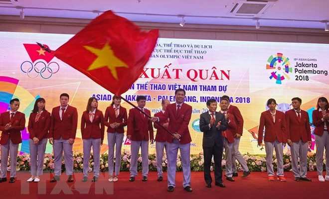 Lễ xuất quân Đoàn thể thao Việt Nam tham dự ASIAD 2018
