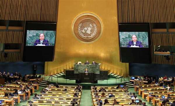 Thủ tướng n&ecirc;u "tr&aacute;ch nhiệm k&eacute;p" trong b&agrave;i ph&aacute;t biểu tại Li&ecirc;n hợp quốc