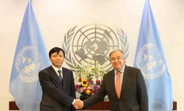 Tổng Thư ký LHQ Antonio Guterres đánh giá cao sự hợp tác của Việt Nam