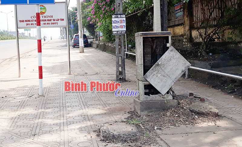 Hộp điện mất an toàn