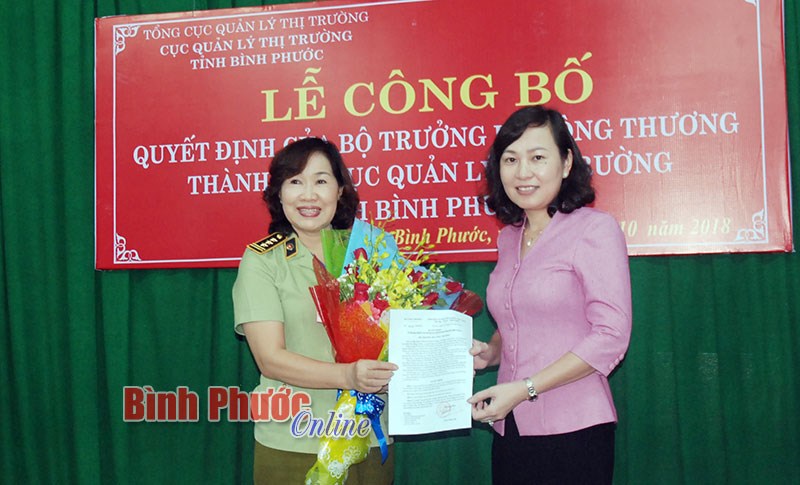 Th&agrave;nh lập Cục Quản l&yacute; thị trường tỉnh