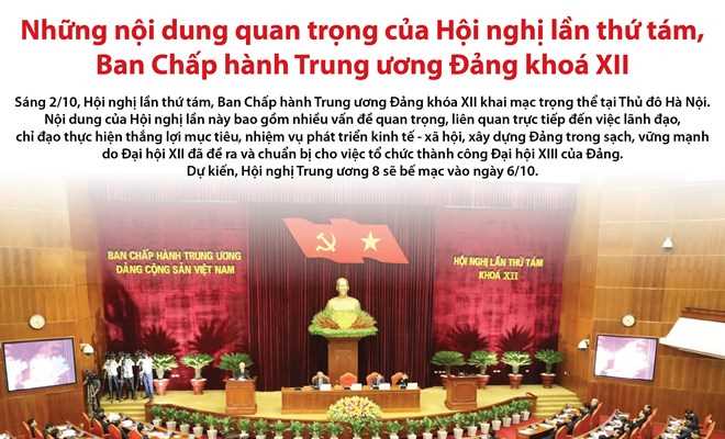 Những nội dung quan trọng được thảo luận tại Hội nghị Trung ương 8