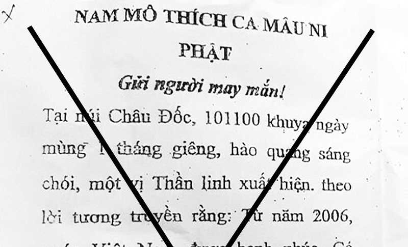 Xuất hiện sách nhảm về đạo Phật ở Thanh Phú