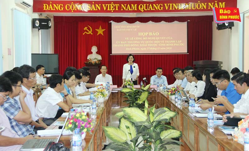 [Video] Họp báo về lễ công bố thành lập thành phố Đồng Xoài 