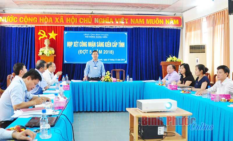 C&ocirc;ng nhận s&aacute;ng kiến cấp tỉnh đợt 5 năm 2018