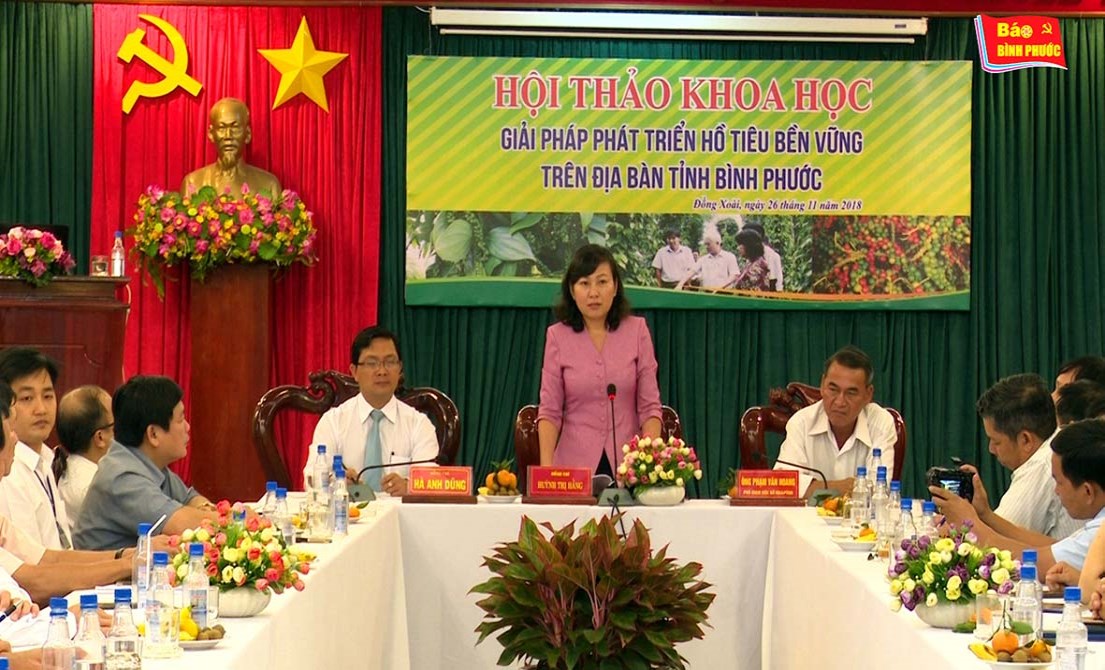 [Video] Hội thảo phát triển hồ tiêu Bình Phước bền vững