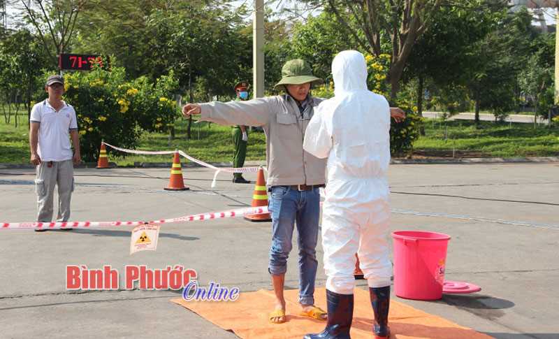 Diễn tập ứng phó sự cố bức xạ, hạt nhân trên địa bàn tỉnh
