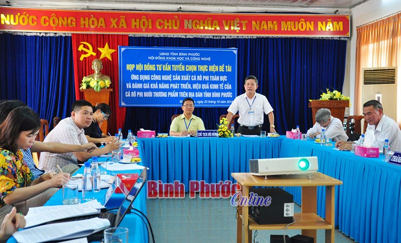 Thông qua đề tài ứng dụng công nghệ sản xuất cá rô phi toàn đực