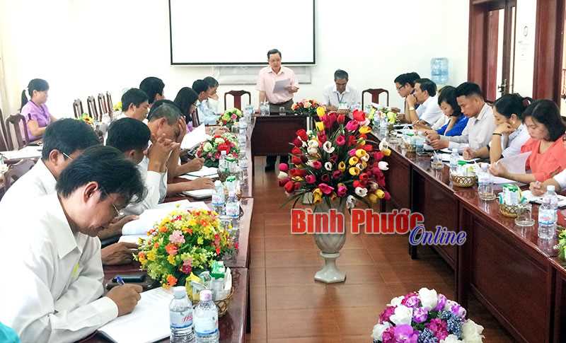 B&igrave;nh Long giao ban c&ocirc;ng t&aacute;c HĐND qu&yacute; 3