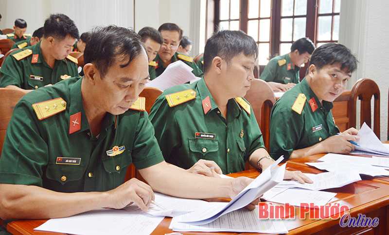 Bộ CHQS tỉnh: Kiểm tra nhận thức ch&iacute;nh trị c&aacute;n bộ, sĩ quan