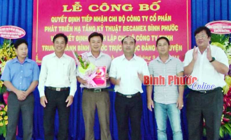 Chơn Th&agrave;nh nỗ lực x&acirc;y dựng tổ chức đảng v&agrave; đo&agrave;n thể trong doanh nghiệp