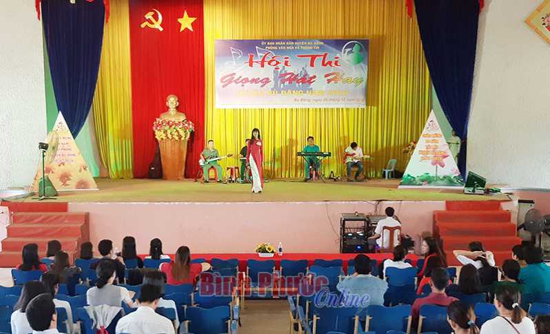 Khai mạc hội thi giọng h&aacute;t hay huyện B&ugrave; Đăng lần thứ VII