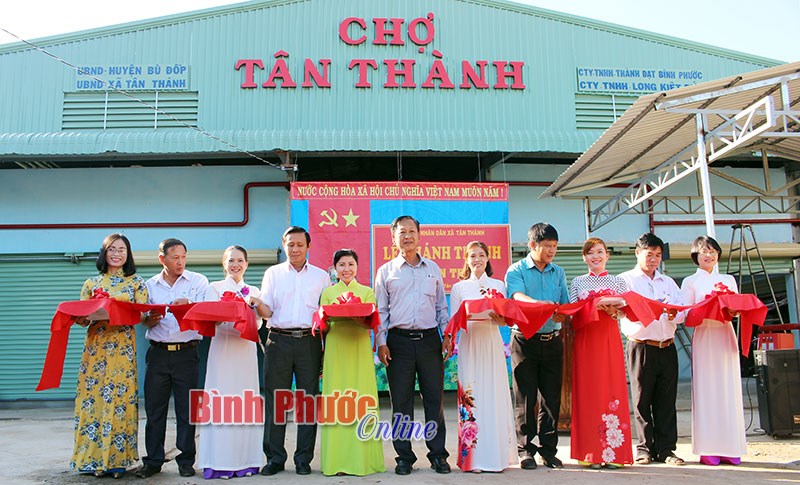 Tân Thành có chợ nông thôn mới