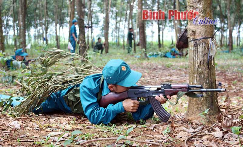 Thanh H&ograve;a diễn tập ph&ograve;ng thủ c&oacute; một phần thực binh