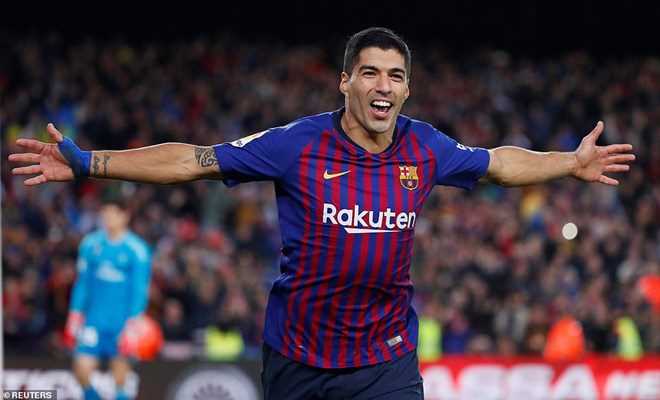 Luis Suarez lập hat-trick, Barcelona thắng 'hủy diệt' Real Madrid