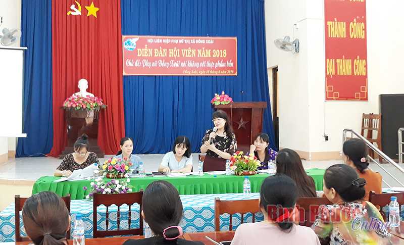 Phụ nữ Đồng Xoài đảm bảo vệ sinh an toàn thực phẩm