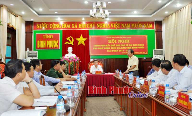 Thông qua kết quả đề án giao, cho thuê rừng giai đoạn 2017-2020