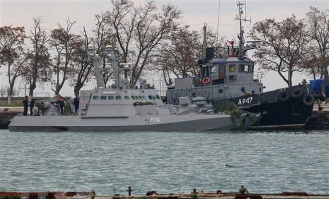 Nga: Các tàu Ukraine bị bắt giữ chở nhiều vũ khí, đạn dược