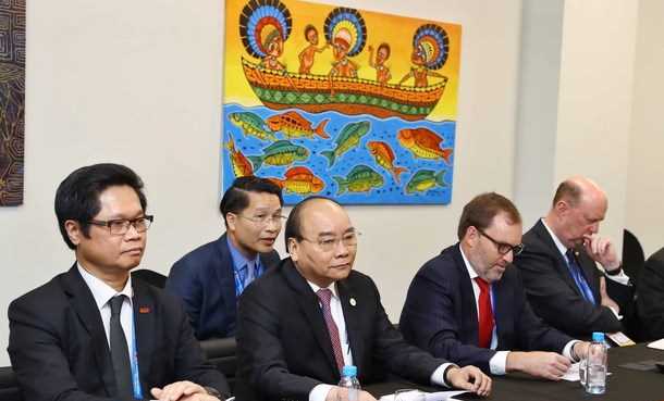 Thủ tướng Nguyễn Xu&acirc;n Ph&uacute;c tiếp Đo&agrave;n li&ecirc;n minh doanh nghiệp Hoa Kỳ