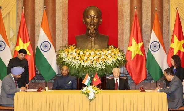 Tuy&ecirc;n bố chung nh&acirc;n chuyến thăm cấp Nh&agrave; nước của Tổng thống Ấn Độ