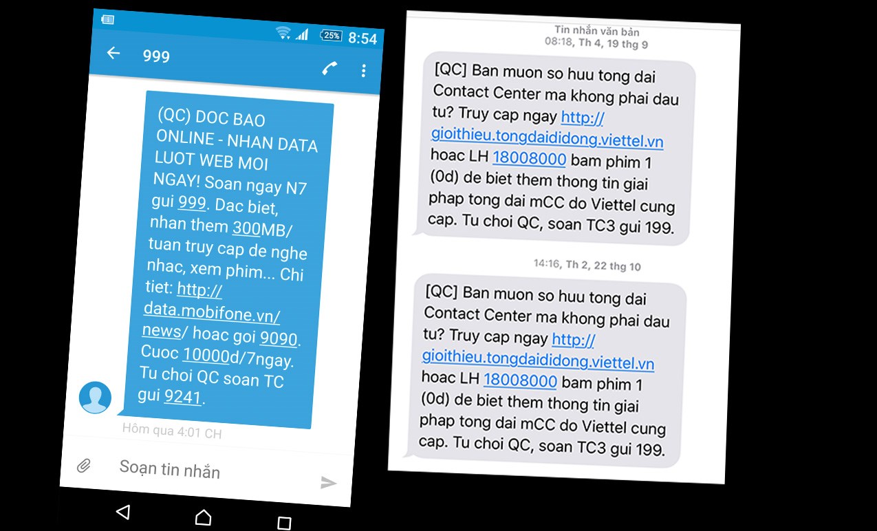 Xử l&yacute; nghi&ecirc;m h&agrave;nh vi ph&aacute;t t&aacute;n tin nhắn r&aacute;c (*)