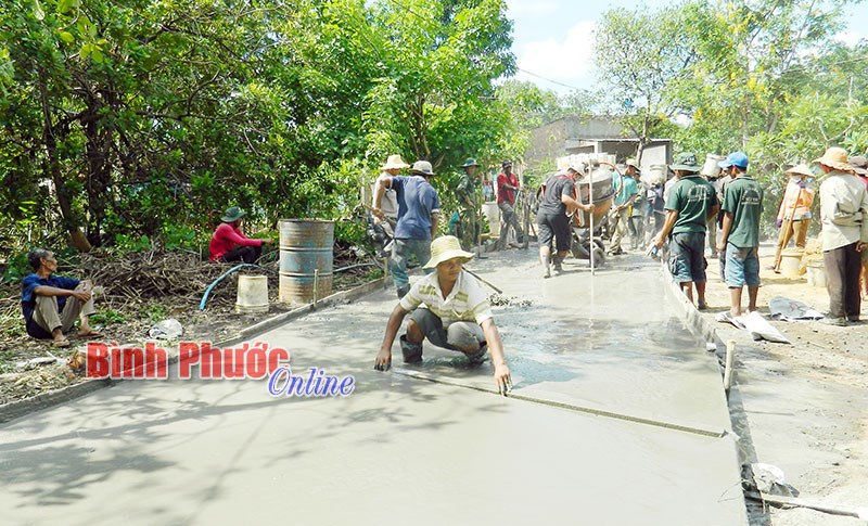 Lộc Ninh đổi thay từ xây dựng nông thôn mới