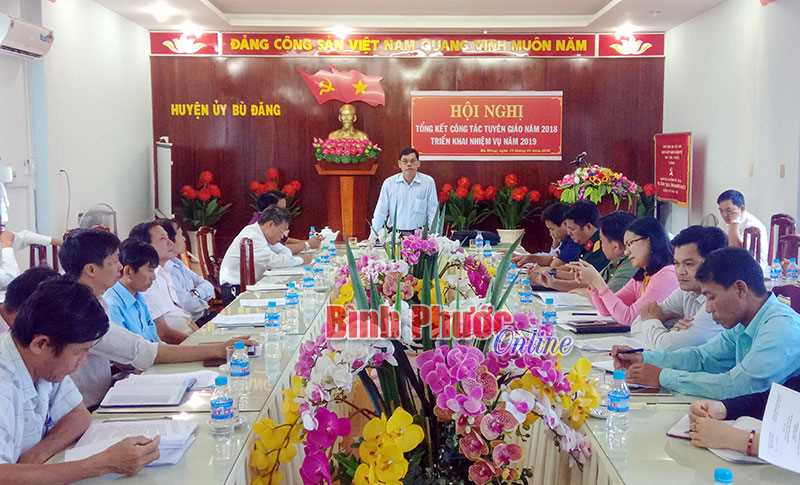 Ng&agrave;nh tuy&ecirc;n gi&aacute;o B&ugrave; Đăng: Tham mưu tốt c&ocirc;ng t&aacute;c x&acirc;y dựng đảng