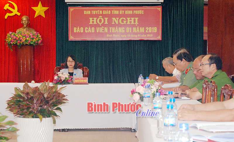 Hội nghị b&aacute;o c&aacute;o vi&ecirc;n cấp tỉnh th&aacute;ng 1-2019