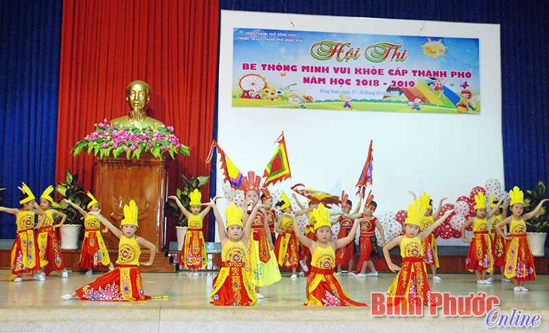 480 học sinh mầm non dự thi “Bé thông minh vui khỏe”
