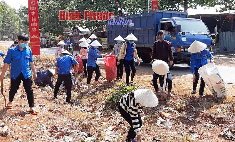 Phú Riềng, Bù Đốp, Hớn Quản: Phát động Tháng thanh niên năm 2019