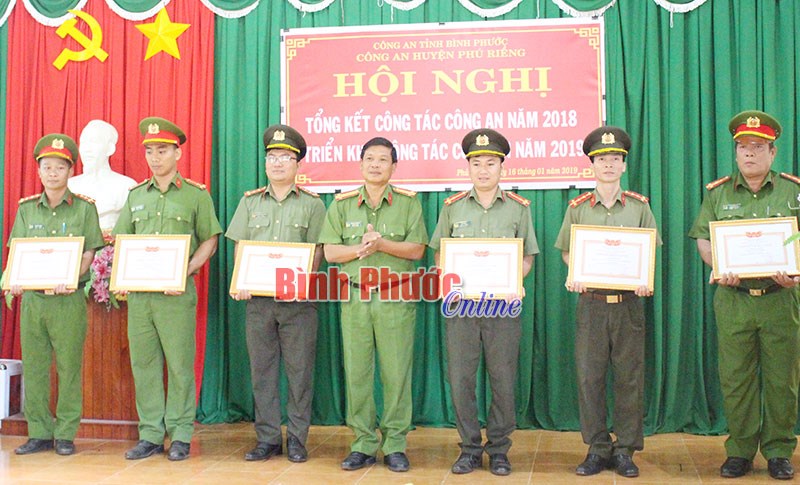 Công an Phú Riềng triển khai kế hoạch công tác năm 2019