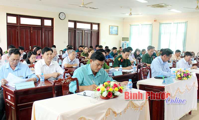 B&ugrave; Đốp họp Hội đồng Nghĩa vụ qu&acirc;n sự huyện