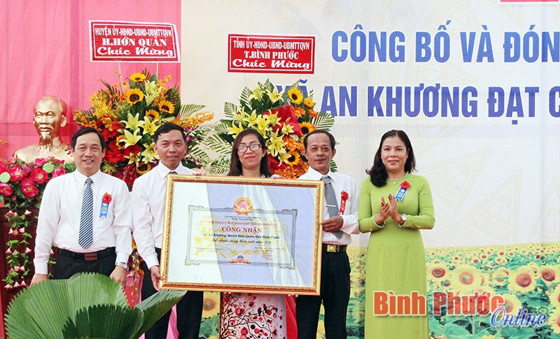 Xã An Khương đạt chuẩn nông thôn mới
