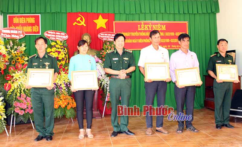 Đồn bi&ecirc;n ph&ograve;ng cửa khẩu Ho&agrave;ng Diệu kỷ niệm 60 năm Ng&agrave;y truyền thống