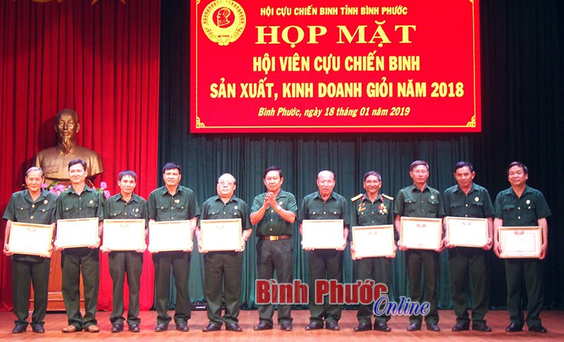 Họp mặt cựu chiến binh l&agrave;m kinh tế giỏi năm 2018