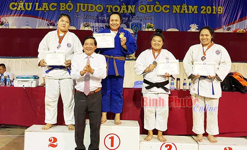 Giải vô địch các câu lạc bộ Judo toàn quốc 2019: Bình Phước đoạt huy chương vàng