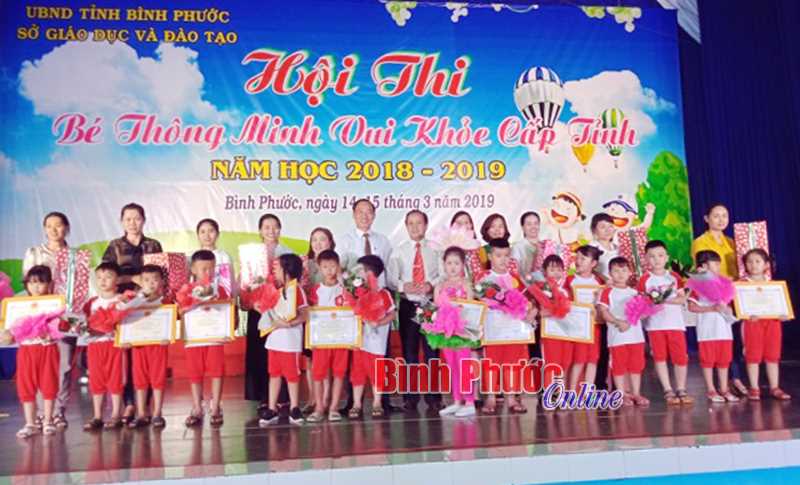 Đồng Xoài, Phú Riềng, Chơn Thành nhất toàn đoàn hội thi “Bé thông minh vui khỏe”