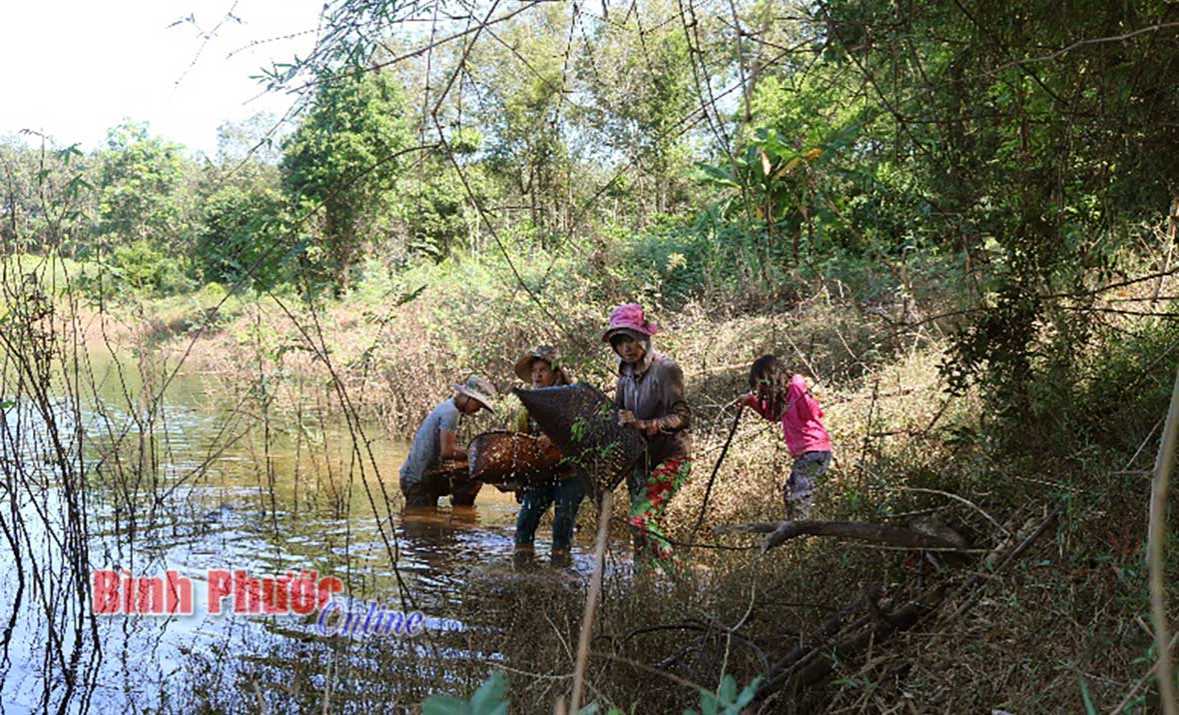 Một ngày đi xúc tôm, cá cùng đồng bào S’tiêng