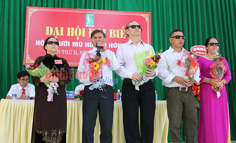 Đại hội lần 2 Hội Người mù huyện Hớn Quản 